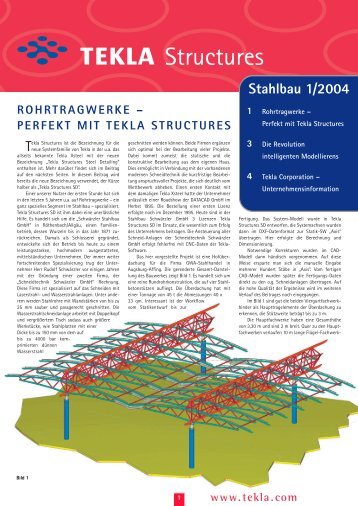 Tekla Structures News Stahlbau 1/2004