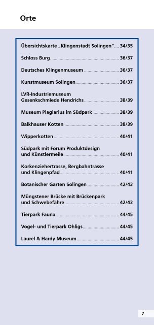 HÖHEPUNKTE FÜR BESUCHER - Die Bergischen Drei