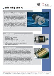 Slip Ring ESR 70 - GAT Gesellschaft für Antriebstechnik mbH