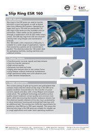 Slip Ring ESR 160 - GAT Gesellschaft für Antriebstechnik mbH