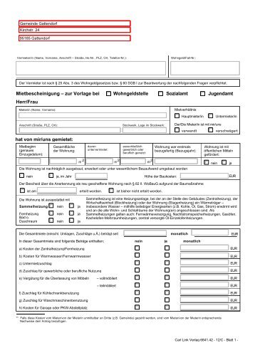 Kostenlose Mietbescheinigung Zum Ausdrucken