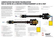 lubrification par micro pulverlsation par le centre de la broche ...