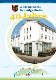 Broschüre 40 Jahre Verbandsgemeinde Gau-Algesheim