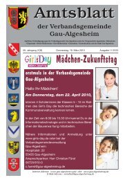 Mädchen-Zukunftstag - Verbandsgemeinde Gau-Algesheim