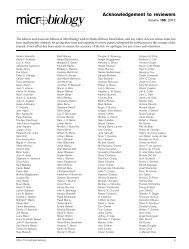 Acknowledgement to reviewers - Microbiology