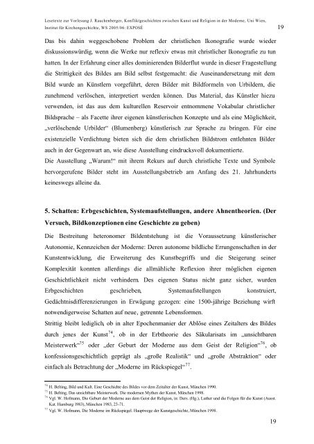 Lesetext: Exposè J. Rauchenberger - MINORITEN KULTUR Graz ...