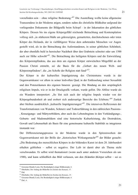 Lesetext: Exposè J. Rauchenberger - MINORITEN KULTUR Graz ...