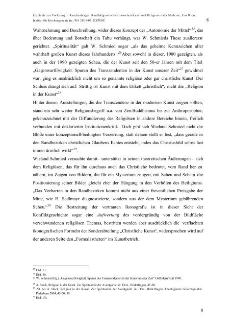 Lesetext: Exposè J. Rauchenberger - MINORITEN KULTUR Graz ...