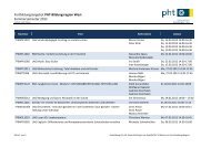 Fortbildungsangebot PHT-Bildungsregion West Sommersemester ...