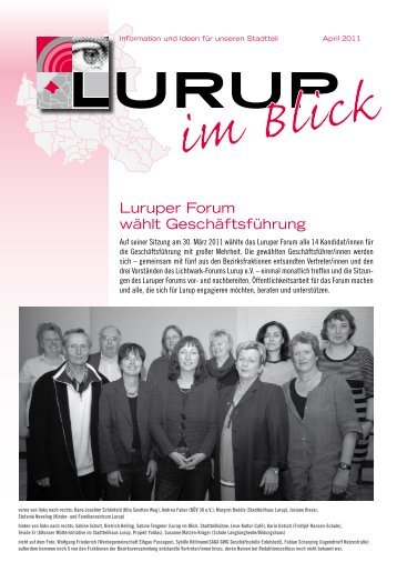 Luruper Forum wählt Geschäftsführung - Unser Lurup