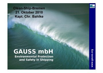 Was ist ein Clean Ship - GAUSS mbH