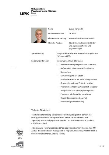 Evelyn Herbrecht - Universitäre Psychiatrische Kliniken Basel
