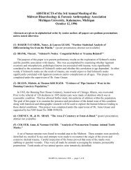 Abstracts - University of Indianapolis Archeology & Forensics ...