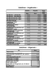 Gebühren Bürgerbüro - Gaienhofen