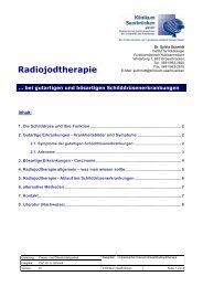 Radiojodtherapie - Klinikum Saarbrücken