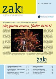 ein gutes neues Jahr 2010! - Klinikum Ansbach
