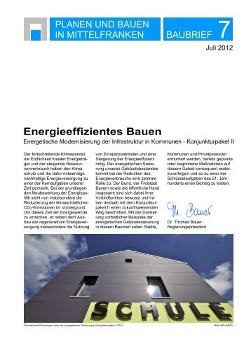 Baubrief 7 - Regierung von Mittelfranken - Bayern