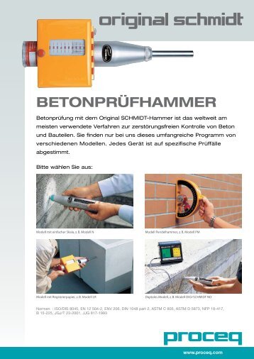 Betonprüfhammer Original-Schmidt - DSI-Equipment