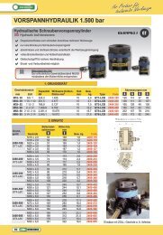 VORSPANNHYDRAULIK 1.500 bar - SEWA-WERKZEUGE GmbH