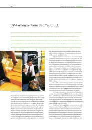 UV-Farben erobern den Tiefdruck - Cleaner Production Germany