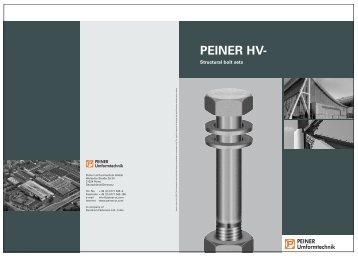 HV-Stahlbau engl. Druck - Peiner Umformtechnik