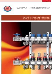 OPTIMA – Heizkreisverteiler - Heinrich Schmidt GmbH & Co. KG