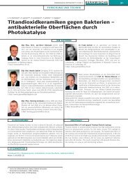 antibakterielle Oberflächen durch Photokatalyse - Helmut-Schmidt ...