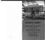 1971-72 Macomb County (Michigan) Directory