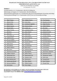 Stand 10.10.2012 PHARMAZEUTISCHE BIOLOGIE II ...