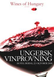 UNGERSK VINPROVNING - Nordic Wine Institute