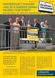 neusiedL funktioniert! - Gramatneusiedl - Volkspartei Niederösterreich