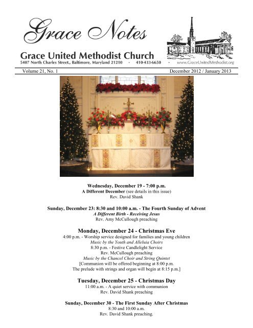 January 2013 - Grace United Methodist Church