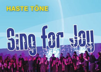 Sing for Joy - Haste Töne