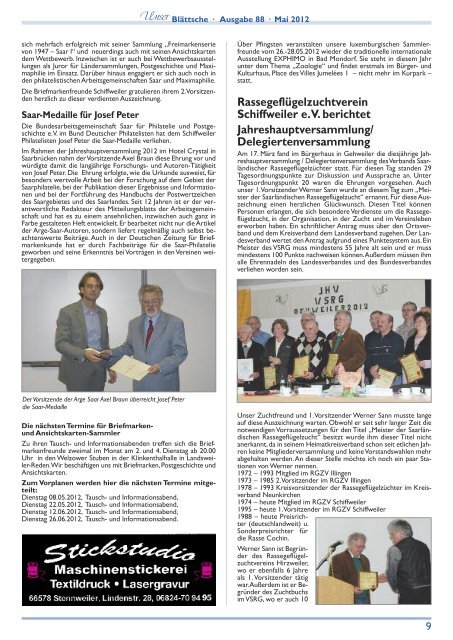 Unser Blättsche · Ausgabe 88 · Mai 2012 - VDesign Agentur für ...