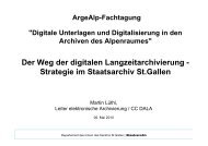 Der Weg der digitalen Langzeitarchivierung - Die Staatlichen ...