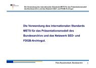 Die Verwendung des internationalen Standards METS für das ...