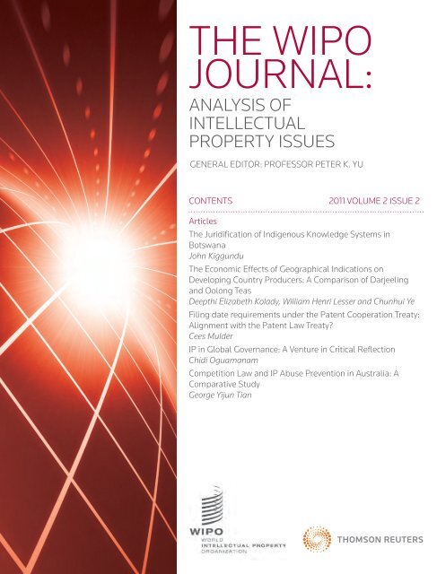 WIPO Journal - World Intellectual Property Organization
