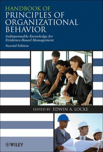 Principles of Organizational Behavior PDF - Robert Daigle