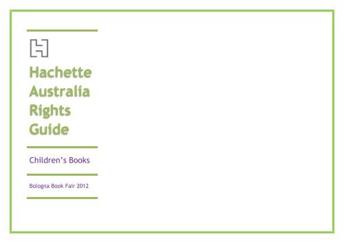 Hachette Australia Rights Guide - Hachette Childrens