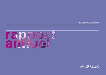 Rapport Annuel 2008 - Valorlux