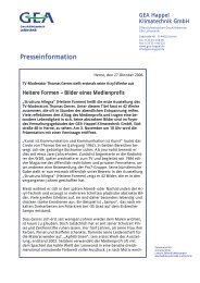 Presseinformation - GEA Air Treatment