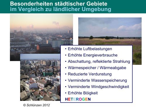 Vortrag von Prof. Heinke Schlünzen: "Stadtklima im Wandel