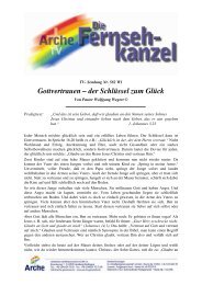 Gottvertrauen – der Schlüssel zum Glück