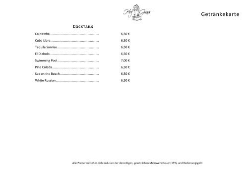 PDF - RESTAURANT HOF GRASS HUNGEN HESSEN » Home