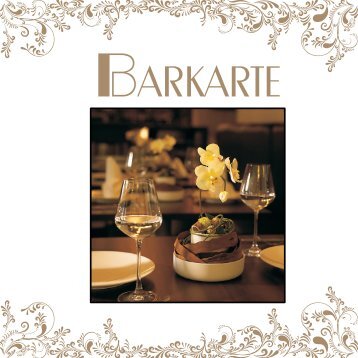 Barkarte - Park Inn Bielefeld