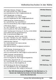 Volkshochschulen in der Nähe - VHS Ahrensburg