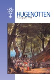72. Jahrgang Nr. 4 - Deutsche Hugenotten-Gesellschaft eV