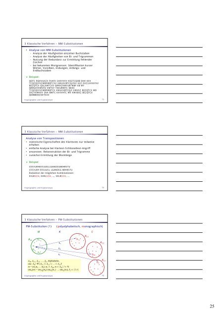 Kryptographie und Kryptoanalyse