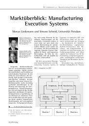 Manufacturing Execution Systems - Productivity Management