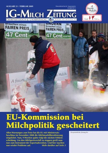 21. Zeitung, Ausgabe Februar 2009 - IG-Milch